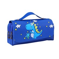 EARKITY Dinosaur Oxford Cloth Pencil Case, Blue