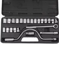 Dr. Socket Wrench Set Metric Tools Kit Durable Materials 24pcs