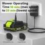 Leaf Blower Cordless, 20V Electric Leaf Blower Cordless with Battery and Charger- 150MPH 3 Speeds 17000RPM Lightweight Battery Leaf Blowers for Lawn Care, Patio Yard Car Leaves and Grass