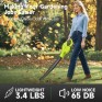 Leaf Blower Cordless, 20V Electric Leaf Blower Cordless with Battery and Charger- 150MPH 3 Speeds 17000RPM Lightweight Battery Leaf Blowers for Lawn Care, Patio Yard Car Leaves and Grass