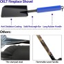 15in Fireplace Shovel Ash Shovel for Fire Pit Fireplace Scoop Charcoal Shovel Solid Iron Gardening Shovel Fireplace Tools for Outdoor Fire Pit Indoor Fireplace Solo Stove
