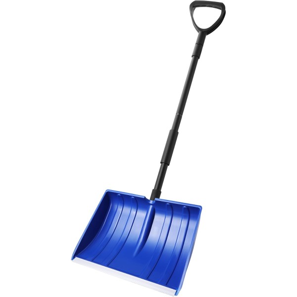 Snow Shovel for Driveway Home Garage Snow Removal with D-Grip Handle Aluminum Strip 48 inch Long Large Capacity Shovel for Garden Car Camping Outdoor