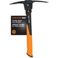 IsoCore Pickaxe Mattock with Shock-Absorbing Handle, Dual-Head Tool for Roots & Rocks, 1.5 lb