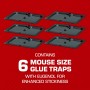 Tomcat Glue Traps Mouse Size with Eugenol for Enhanced Stickiness for Mice, Cockroaches, and Spiders, 6 Traps