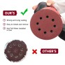 165 PCS 5 Inch Sanding Discs,Round Hook and Loop Sandpaper for Random Orbital Sander 40 60 80 120 150 240 320 400 600 Grit