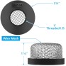 1 Pcs Stainless Steel Mesh Strainer ¾ Inch -14, Stainless Steel Aerator Screen Filter Compatible with Livewell Pumps, MA-023 Screw on Strainer for Livewell Pump, Aerator, HVAC Drain Outlet