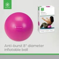 Gaiam Mini Ab Ball, Fuchsia, 8 Inch, Inflatable
