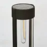 Better Homes & Gardens Wyatt Solar Powered Black LED Landscape Bollard Pathway Light, 15 Lumens