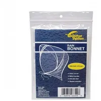 6 Pack - Chaby Weather Station Plastic Rain Bonnet, Clear, 1 ea