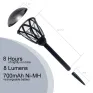 Mainstays Solar Powered Black Lattice LED Walkway Light with Glass Lens, 8 Lumens