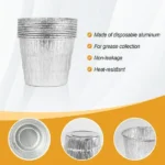 BBQ Drip Bucket with 10-Pack Disposable Foil Liners – Grease Bucket for Pellet Grills, Compatible with Traeger, Pit Boss & More - Image 5