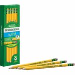 Ticonderoga My First No. 2 Pencils – Pre-Sharpened with Erasers, Easy Grip for Kids