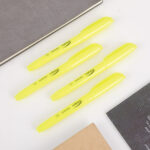 Integra Fluorescent Highlighters, Chisel Tip Marker Pens – Yellow Ink, Quick-Drying, Smudge-Resistant, 12 Pack - Image 3