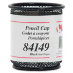 Lorell Mesh Pencil Cup Holder, Steel Wire Desk Organizer, Black, 3.5" x 3.9", Office & Home Use - Image 4
