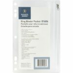 Clear Binder Zip Pouch – 7 Hole Plastic Pocket for Ring Binders, 9.5" x 6", Secure Zipper Closure, 24 Pack - Image 6