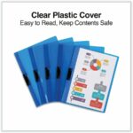 Universal Report Covers 8.5" x 11", Clip Style, 30 Sheet Capacity, Clear Front, Unpunched, 30 Pack - Image 5