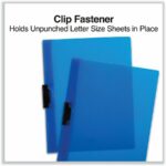 Universal Report Covers 8.5" x 11", Clip Style, 30 Sheet Capacity, Clear Front, Unpunched, 30 Pack - Image 4