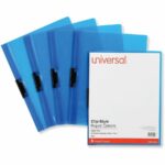 Universal Report Covers 8.5" x 11", Clip Style, 30 Sheet Capacity, Clear Front, Unpunched, 30 Pack - Image 3