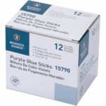 Business Source Purple Glue Sticks 0.74 oz, Disappearing Purple, Washable, Non-Toxic, School & Craft Use, 12 Pack - Image 3
