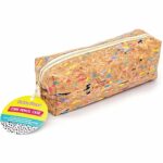 Pukka Pads Cork Pencil Case 8.1" x 2.8" x 2.4" – Waterproof Zipper Pencil Pouch, Lightweight & Durable Storage for School & Office