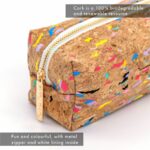 Pukka Pads Cork Pencil Case 8.1" x 2.8" x 2.4" – Waterproof Zipper Pencil Pouch, Lightweight & Durable Storage for School & Office - Image 4