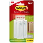 3M Command Sawtooth Picture Hangers, 3 Pack, Damage-Free Wall Hooks, 4 lb Capacity, Adhesive Hanging Strips for Frames & Wall Decor