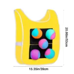 Darzheoy Dodgeball Game Sticky Vests Set Dodgeball Game for Kids Vest Game with Balls Outdoor Sticky Game Outdoor Games Outside Toys (Adult) - Image 2
