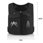 Arsvita Running Vest, Zip Reflective Running Vests with 500ml Hydration Bottle, Adjustable Waistband & Breathable Material, Chest Pack Gear Phone Holder for Running - Image 2