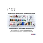 Peggy™ Pegboard Organizer 12in Kit for Tapes, Ribbons & More - Efficient Craft Storage - Image 5