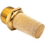 3 Pcs Pneumatic Brass Exhaust Muffler Filter, 1/8" Male Thread Hex Sintered Silencer Air Line Fitting - Image 4