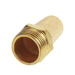 Air Pneumatic Mufflers, 1/4" Male Thread Sintered Bronze Exhaust Muffler Silencer (Pack of 10) - Image 3