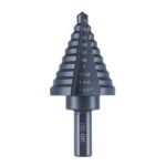 10 Sizes Step Drill Bit for Metal Sheet, 1/4 to 1-3/8 Inches High Speed Steel Drill Cone Bits for Hole Drilling Cutting, HSS Multi Size Hole Stepped Up Unibit