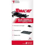 Tomcat Glue Traps Mouse Size with Eugenol for Enhanced Stickiness for Mice, Cockroaches, and Spiders, 6 Traps