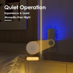 Flying Insect Trap, 2 in 1 Indoor Plug-in Fruit Fly Trap, 1 Trap White and 6 Glue Cards, Fruit Fly Traps for Gnat, Moth, Mosquito, Suitable for Every Part of The Home - Image 3