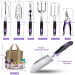 Garden Tools Set 83 Piece, Succulent Tools Set Included, Heavy Duty Aluminum Gardening Tools for Gardening, Non-Slip Ergonomic Handle, Durable Storage Tote Bag, Gifts for Men Women - Image 2