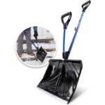 20-Inch Snow Shovel with Assist Handle, Heavy Duty Shovels, Shovelution, Blue - Image 3