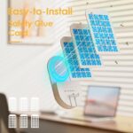 Flying Insect Trap, 2 in 1 Indoor Plug-in Fruit Fly Trap, 1 Trap White and 6 Glue Cards, Fruit Fly Traps for Gnat, Moth, Mosquito, Suitable for Every Part of The Home - Image 4