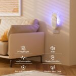 Flying Insect Trap, 2 in 1 Indoor Plug-in Fruit Fly Trap, 1 Trap White and 6 Glue Cards, Fruit Fly Traps for Gnat, Moth, Mosquito, Suitable for Every Part of The Home - Image 5