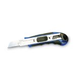 COSCO Heavy-Duty Snap Blade Utility Knife, Four 8-Point Blades, Retractable 4" Blade, 5.5" Plastic/Rubber Handle, Blue - Image 2