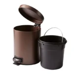 Better Homes & Gardens Bronze SS 1.3 Gallon Metal Bathroom Waste Basket - Image 2