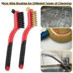 6 Pieces Wire Brushes Set, Small Metal Brass/Stainless Steel/Nylon Brushes for Cleaning Metal Rust and Paint Removal - Image 5