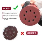 165 PCS 5 Inch Sanding Discs,Round Hook and Loop Sandpaper for Random Orbital Sander 40 60 80 120 150 240 320 400 600 Grit - Image 3