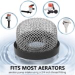 1 Pcs Stainless Steel Mesh Strainer ¾ Inch -14, Stainless Steel Aerator Screen Filter Compatible with Livewell Pumps, MA-023 Screw on Strainer for Livewell Pump, Aerator, HVAC Drain Outlet - Image 3