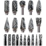 20 Pcs Carbide Burr Bits 1/8" Shank Compatible with Dremel Milwaukee Metal Grinding Wood Stone Steel Carving Cutting Engraving Grinder Kit Attachment Rotary Tool Accessories Set Harder than Diamond