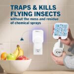 Safer Home Indoor Plug-In Fly Trap - SH502 - Effective Fruit Fly Traps for Indoors, Gnat Traps for House Indoor, 400 Sq Ft Protection - Style: 1 Device + 2 Glue Cards - Image 4