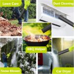 Leaf Blower Cordless, 20V Electric Leaf Blower Cordless with Battery and Charger- 150MPH 3 Speeds 17000RPM Lightweight Battery Leaf Blowers for Lawn Care, Patio Yard Car Leaves and Grass - Image 5