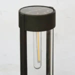 Better Homes & Gardens Wyatt Solar Powered Black LED Landscape Bollard Pathway Light, 15 Lumens - Image 6