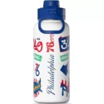 NBA Officially Licensed Philadelphia 76ers 32oz Stainless Steel Double Wall Water Bottle - Image 2