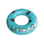 Afro Unicorn 39-Inch "Unique" Unicorn Inflatable Swim Ring Float for Pool, Beach, Lake Water Play (Teal) - Image 5