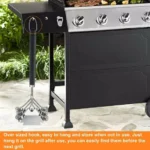 POLIGO Grill Brush & Scraper – Bristle-Free Stainless Steel BBQ Cleaning Tool, Heavy-Duty Grill Cleaner for Outdoor Grills - Image 4